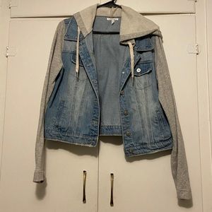 Maurices denim jacket with hood